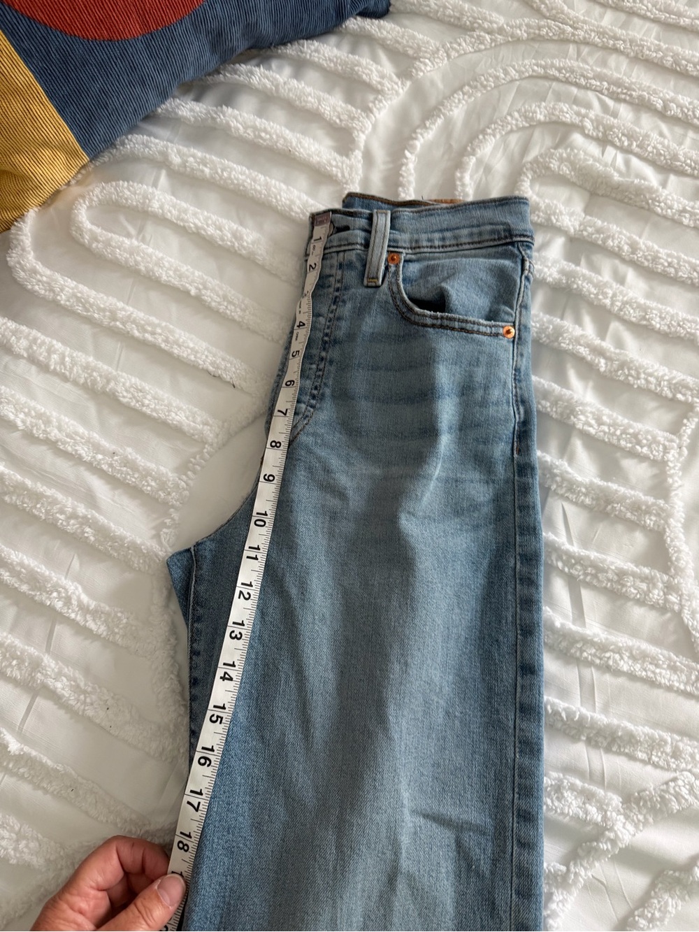 Light Wash Straight Leg Jeans - Picture 10 of 11